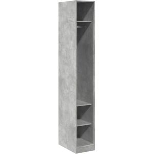 VidaXL Concrete Grey Wardrobe - Durable Storage Closet VidaXL Concrete Grey Wardrobe - Durable Storage Closet