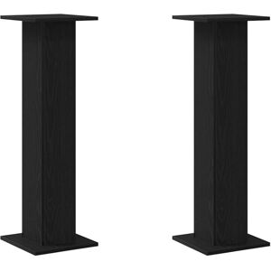 Vidaxl - Plant Stand 2 pcs Black Oak 30 x 30 x 95 cm Engineered wood Vidaxl - Plant Stand 2 pcs Black Oak 30 x 30 x 95 cm Engineered wood