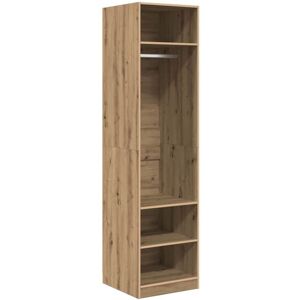 Vidaxl - Wardrobe with Shelf with Storage Artisan oak Engineered wood Vidaxl - Wardrobe with Shelf with Storage Artisan oak Engineered wood