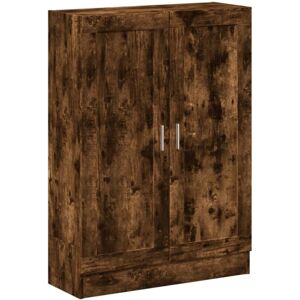vidaXL Book Cabinet - Smoked Oak - 82.5x30.5x115 cm - Engineered Wood - Book Type Furniture vidaXL Book Cabinet - Smoked Oak - 82.5x30.5x115 cm - Engineered Wood - Book Type Furniture