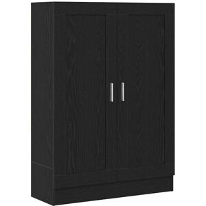 Book Cabinet Black oak 82.5 x 30.5 x 115 cm Engineered wood Vidaxl Book Cabinet Black oak 82.5 x 30.5 x 115 cm Engineered wood Vidaxl
