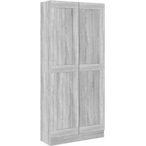 Book Cabinet Grey Sonoma 82.5x30.5x185.5 cm Engineered Wood Vidaxl Book Cabinet Grey Sonoma 82.5x30.5x185.5 cm Engineered Wood Vidaxl