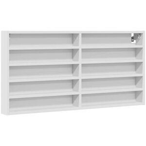 Vitrine Cabinet White 100x8.5x50 cm Engineered Wood Vidaxl Vitrine Cabinet White 100x8.5x50 cm Engineered Wood Vidaxl