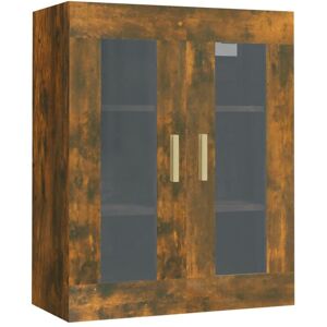 JINLEFU Hanging Wall Cabinet Smoked Oak 69.5x34x90 cm vidaXL JINLEFU Hanging Wall Cabinet Smoked Oak 69.5x34x90 cm vidaXL