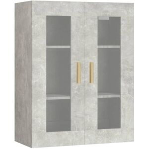 Jinlefu - Hanging Wall Cabinet Concrete Grey 69.5x34x90 cm vidaXL Jinlefu - Hanging Wall Cabinet Concrete Grey 69.5x34x90 cm vidaXL