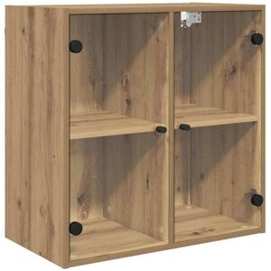 Wall Cabinet Artisan Oak 68 x 37 x 68.5 cm Engineered Wood vidaXL Wall Cabinet Artisan Oak 68 x 37 x 68.5 cm Engineered Wood vidaXL