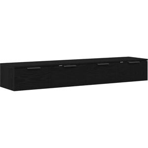 Vidaxl - Wall Cabinet 2 pcs Black oak 68 x 30 x 20 cm Engineered Wood Vidaxl - Wall Cabinet 2 pcs Black oak 68 x 30 x 20 cm Engineered Wood