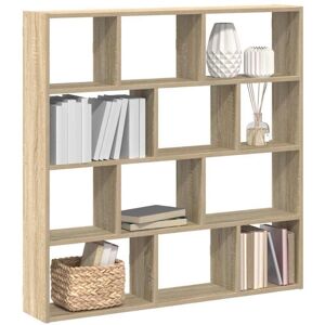Wall Cube Shelf 12 Compartments Sonoma Oak Engineered Wood vidaXL Wall Cube Shelf 12 Compartments Sonoma Oak Engineered Wood vidaXL