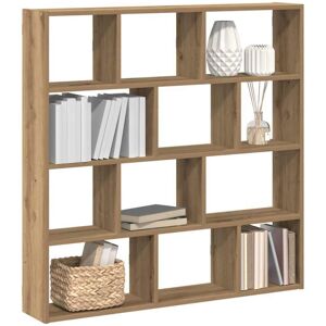 vidaXL Wall Cube Shelf 12 Compartments Artisian Oak Engineered Wood - Wall Shelf vidaXL Wall Cube Shelf 12 Compartments Artisian Oak Engineered Wood - Wall Shelf