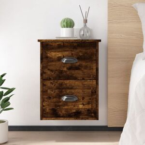 Vidaxl - Wall-mounted Bedside Cabinets 2 pcs Smoked Oak 41.5x36x53cm Vidaxl - Wall-mounted Bedside Cabinets 2 pcs Smoked Oak 41.5x36x53cm