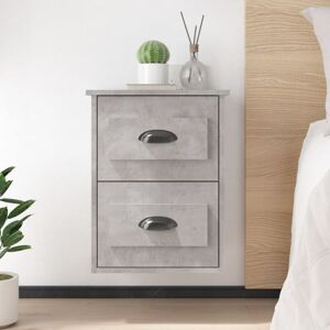 Vidaxl - Wall-mounted Bedside Cabinets 2 pcs Concrete Grey 41.5x36x53cm Vidaxl - Wall-mounted Bedside Cabinets 2 pcs Concrete Grey 41.5x36x53cm