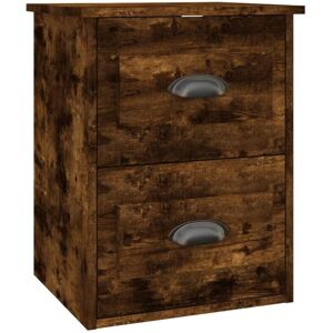 Wall-mounted Bedside Cabinet Smoked Oak 41.5x36x53cm vidaXL Wall-mounted Bedside Cabinet Smoked Oak 41.5x36x53cm vidaXL