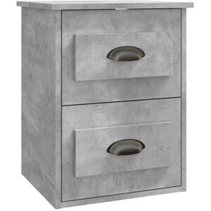 Wall-mounted Bedside Cabinet Concrete Grey 41.5x36x53cm Vidaxl Wall-mounted Bedside Cabinet Concrete Grey 41.5x36x53cm Vidaxl