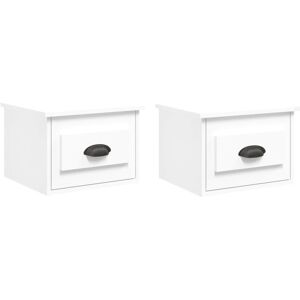 Wall-mounted Bedside Cabinets 2 pcs White 41.5x36x28cm Vidaxl Wall-mounted Bedside Cabinets 2 pcs White 41.5x36x28cm Vidaxl