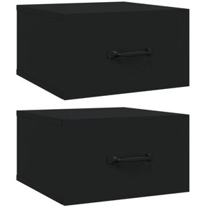 Wall-mounted Bedside Cabinets 2 pcs Black 35x35x20 cm Vidaxl Wall-mounted Bedside Cabinets 2 pcs Black 35x35x20 cm Vidaxl