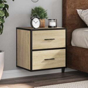 Wall-mounted Bedside Cabinets 2 pcs Sonoma Oak 40x31x39.5 cm vidaXL Wall-mounted Bedside Cabinets 2 pcs Sonoma Oak 40x31x39.5 cm vidaXL