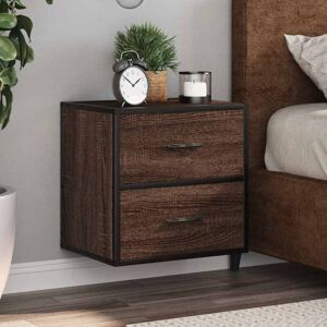 Wall-mounted Bedside Cabinet Brown Oak 40x31x39.5 cm Vidaxl Wall-mounted Bedside Cabinet Brown Oak 40x31x39.5 cm Vidaxl