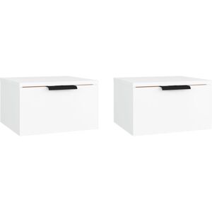 Wall-mounted Bedside Cabinets 2 pcs White 34x30x20 cm Vidaxl Wall-mounted Bedside Cabinets 2 pcs White 34x30x20 cm Vidaxl