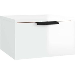 Wall-mounted Bedside Cabinet High Gloss White 34x30x20 cm Vidaxl Wall-mounted Bedside Cabinet High Gloss White 34x30x20 cm Vidaxl