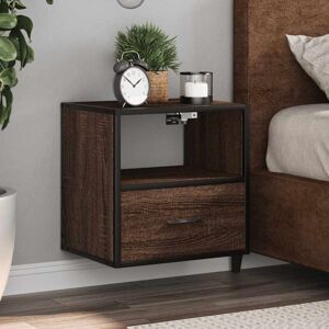 Vidaxl - Wall-mounted Bedside Cabinets 2 pcs Brown Oak 40x31x39.5 cm Vidaxl - Wall-mounted Bedside Cabinets 2 pcs Brown Oak 40x31x39.5 cm