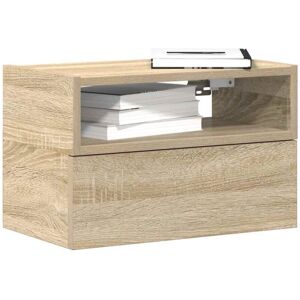Wall-mounted Bedside Cabinet Sonoma Oak 45x26x28.5 cm vidaXL Wall-mounted Bedside Cabinet Sonoma Oak 45x26x28.5 cm vidaXL