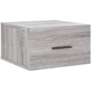 vidaXL Wall-mounted Bedside Cabinet Grey Sonoma - Wall-mounted Bedside Cabinet vidaXL Wall-mounted Bedside Cabinet Grey Sonoma - Wall-mounted Bedside Cabinet