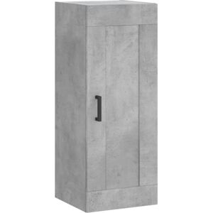 Wall Mounted Cabinet Concrete Grey 34.5x34x90 cm Engineered Wood Vidaxl Wall Mounted Cabinet Concrete Grey 34.5x34x90 cm Engineered Wood Vidaxl