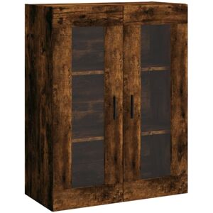 Wall Mounted Cabinet Smoked Oak 69.5x34x90 cm Vidaxl Wall Mounted Cabinet Smoked Oak 69.5x34x90 cm Vidaxl