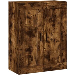 Wall Mounted Cabinet Smoked Oak 69.5x34x90 cm Engineered Wood vidaXL Wall Mounted Cabinet Smoked Oak 69.5x34x90 cm Engineered Wood vidaXL