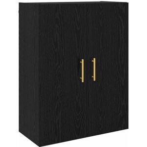 Wall Mounted Cabinet Black 69.5 x 34 x 90 cm Engineered wood Vidaxl Wall Mounted Cabinet Black 69.5 x 34 x 90 cm Engineered wood Vidaxl