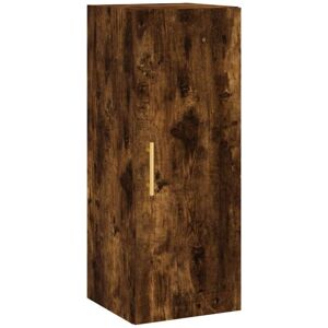 Wall Mounted Cabinet Smoked Oak 34.5x34x90 cm Vidaxl Wall Mounted Cabinet Smoked Oak 34.5x34x90 cm Vidaxl