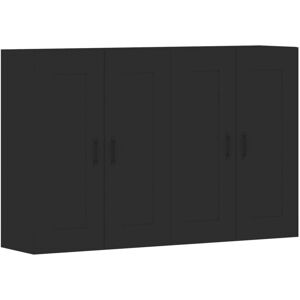Wall Mounted Cabinets 2 pcs Black Engineered Wood Vidaxl Wall Mounted Cabinets 2 pcs Black Engineered Wood Vidaxl