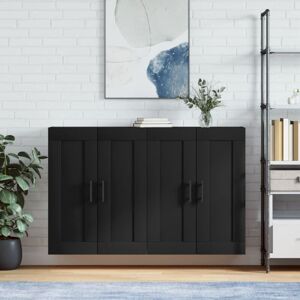Wall Mounted Cabinets 2 pcs Black Engineered Wood Vidaxl Wall Mounted Cabinets 2 pcs Black Engineered Wood Vidaxl