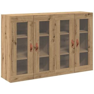 Wall Mounted Cabinet 2 pcs Artisan oak 69.5 x 34 x 90 cm Vidaxl Wall Mounted Cabinet 2 pcs Artisan oak 69.5 x 34 x 90 cm Vidaxl