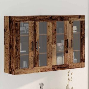 Vidaxl - Wall Mounted Cabinets 2 pcs Old wood 69.5 x 34 x 90 cm Vidaxl - Wall Mounted Cabinets 2 pcs Old wood 69.5 x 34 x 90 cm