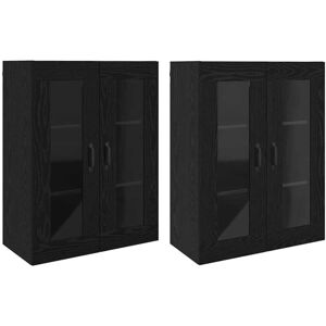 Vidaxl - Wall Mounted Cabinets 2 pcs Black oak 69.5 x 34 x 90 cm Vidaxl - Wall Mounted Cabinets 2 pcs Black oak 69.5 x 34 x 90 cm