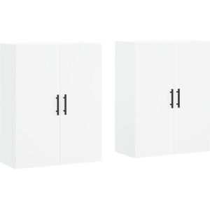 Wall Mounted Cabinets 2 pcs White 69.5x34x90 cm Vidaxl Wall Mounted Cabinets 2 pcs White 69.5x34x90 cm Vidaxl
