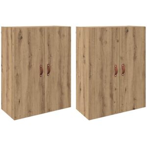 Wall Mounted Cabinets 2 pcs Artisan oak 69.5 x 34 x 90 cm Vidaxl Wall Mounted Cabinets 2 pcs Artisan oak 69.5 x 34 x 90 cm Vidaxl