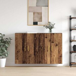 Wall Mounted Cabinets 2 pcs Old wood 69.5 x 34 x 90 cm Vidaxl Wall Mounted Cabinets 2 pcs Old wood 69.5 x 34 x 90 cm Vidaxl
