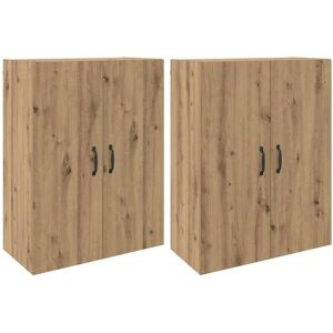 Wall Mounted Cabinets 2 pcs Artisan oak 69.5 x 34 x 90 cm Vidaxl Wall Mounted Cabinets 2 pcs Artisan oak 69.5 x 34 x 90 cm Vidaxl
