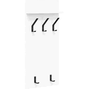 vidaXL Wall Mounted Clothes Rack with Shelf - Clothes Rack, White, 90x40x10 cm vidaXL Wall Mounted Clothes Rack with Shelf - Clothes Rack, White, 90x40x10 cm