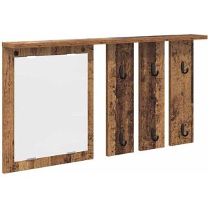 vidaXL Wall-mounted clothes rack with shelf reclaimed wood - Wall-mounted clothes rack vidaXL Wall-mounted clothes rack with shelf reclaimed wood - Wall-mounted clothes rack
