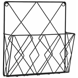 MUMU Wall Mounted Magazine Rack Newspaper Bookshelf Storage Rack Black Wire Metal Baskets Office Living Room Bedroom Decor Shelf MUMU Wall Mounted Magazine Rack Newspaper Bookshelf Storage Rack Black Wire Metal Baskets Office Living Room Bedroom Decor Shelf