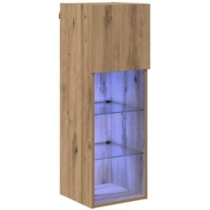 Wall-mounted TV Cabinet Artisan Oak 30.5 x 30 x 90 cm vidaXL Wall-mounted TV Cabinet Artisan Oak 30.5 x 30 x 90 cm vidaXL