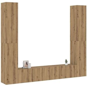 Bonnevie - Wall Mounted tv cabinets 6 pcs,TV stand,TV Unit Cabinet Artisan Oak Engineered Wood VSVS365623 Bonnevie - Wall Mounted tv cabinets 6 pcs,TV stand,TV Unit Cabinet Artisan Oak Engineered Wood VSVS365623