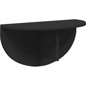 Wall Shelf Wall-mounted Black 48 x 24 x 24 cm Engineered Wood vidaXL Wall Shelf Wall-mounted Black 48 x 24 x 24 cm Engineered Wood vidaXL