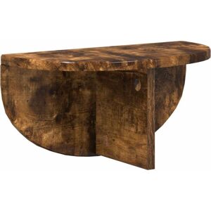 Wall Shelf Smoked Oak 38 x 19 x 19 cm Engineered Wood vidaXL Wall Shelf Smoked Oak 38 x 19 x 19 cm Engineered Wood vidaXL