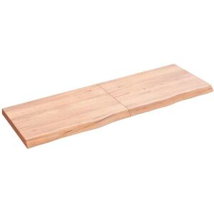 Wall Shelf Light Brown 120x40x(2-4) cm Treated Solid Wood Oak Vidaxl Wall Shelf Light Brown 120x40x(2-4) cm Treated Solid Wood Oak Vidaxl