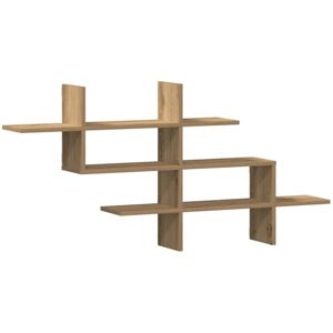 vidaXL Wall Shelf Oak 124.5x18x60.5 cm - Wall Shelf vidaXL Wall Shelf Oak 124.5x18x60.5 cm - Wall Shelf