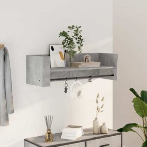 Wall Shelf Concrete Grey 100x35x30.5 cm Engineered Wood Vidaxl Wall Shelf Concrete Grey 100x35x30.5 cm Engineered Wood Vidaxl
